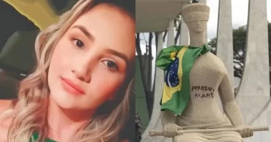 STF nega recurso de mulher que pichou estátua no 8 de janeiro