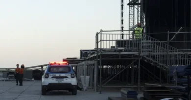 Homem morre em montagem do palco da cantora Shakira em Copacabana