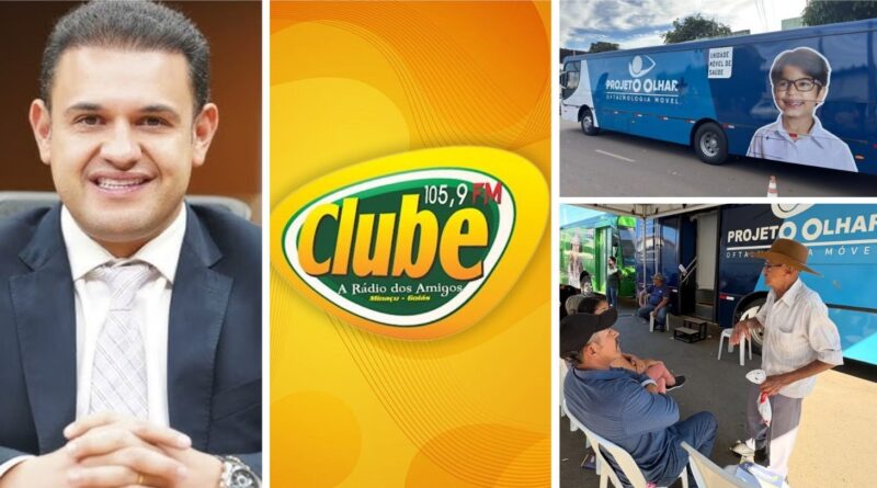 Clube FM e deputado Cairo Salim levam mutirão oftalmológico gratuito a Minaçu e Campinaçu; confira