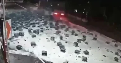 Caminhão derruba 2 mil garrafas de cerveja e vídeo viraliza; veja