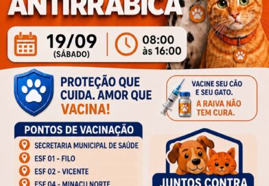 Minaçu realiza campanha de vacinação antirrábica em setembro