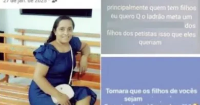 Professora incentiva violência sexual contra filhos de eleitores do Lula